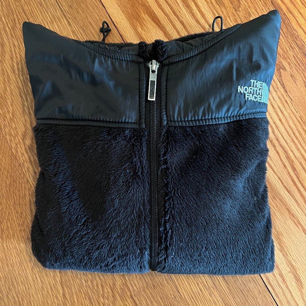 The North Face Black Zip Jacket with Hood Size SM